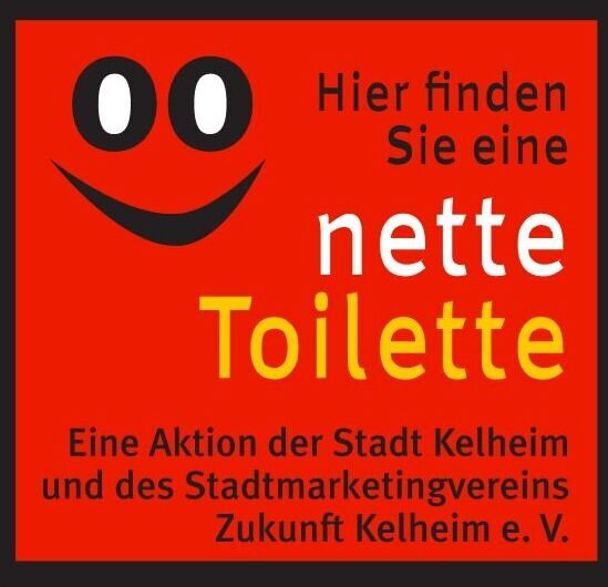 Aufkleber nette Toilette