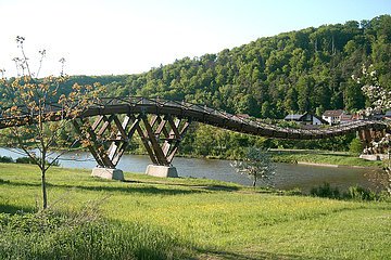 Holzbrücke in Essing